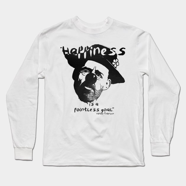 Sad Clown HalfTone Long Sleeve T-Shirt by Cryptids-Hidden History